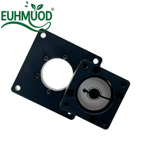60mm Hollow Rotary Actuator High Accuracy Rotating Platform Gear Ratio 5:1 with black steel casing