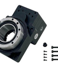 60mm Hollow Rotary Actuator High Accuracy Rotating Platform Gear Ratio 5:1 with mounting accessories, shown from above.