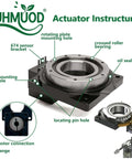 60mm Hollow Rotary Actuator High Accuracy Rotating Platform Gear Ratio 5:1, Replacement for NEMA 17 Stepper Motor