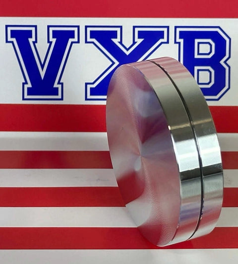 60mm Lazy Susan Aluminum Bearing for Glass Turntable on a striped background.