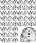 60 Pcs 1 Inch Roller Ball Transfer Bearings Carbon Steel Round Ball Units for Conveyors Furniture Tables Workbenches with Smooth 360 Degree Rotation