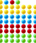 60Pcs Game Replacement Marbles Balls Compatible with Hungry Hungry Hippos, 13.5mm acrylic marbles in red, yellow, blue, green