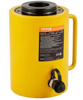 60T 2 Inch Hydraulic Cylinder Jack Hollow Single Acting Hydraulic Ram Cylinder 50mm Hydraulic Lifting Cylinders, yellow design