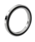 60x75x7mm Extra Thin Section Ball Bearing, rubber sealed, viewed from the side, showing chrome steel and low-profile design.