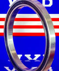 60x75x7mm Extra Thin Section Ball Bearing, rubber sealed, side view against a colorful background.