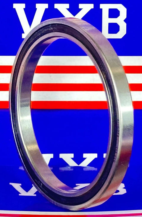 60x75x7mm Extra Thin Section Ball Bearing, rubber sealed, side view against a colorful background.