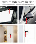 Four bright red Badass JDM Tow Strap Rock Solid Recovery Rope with Bold Chinese Decal in various applications and angles.