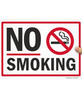 No Smoking Sign 10 By 14 Inch Aluminum Sign With Screen Printed Symbol 40 Mil Laminated Rustproof Aluminum For Indoor Outdoor Use Made In USA Easy Mount With Corner Holes