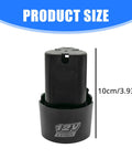 Built Tough 12V Drill Battery Shell Case Replacement For Cordless Power Tool Housing And Blower Lithium Battery Cover Upgrade showing size of 10cm/3.93in.