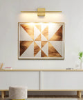 Gold Vanity Light Over Mirror 24 Inch LED 18W, Dope Warm 3500K Modern Bathroom Sconce Wall Lighting with Acrylic Shade