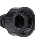 Three Quarter Inch BSP Thread Tap Adapter For Garden Hose And Pipe ABS Plastic Quick Connect Frost Resistant Black Adapter