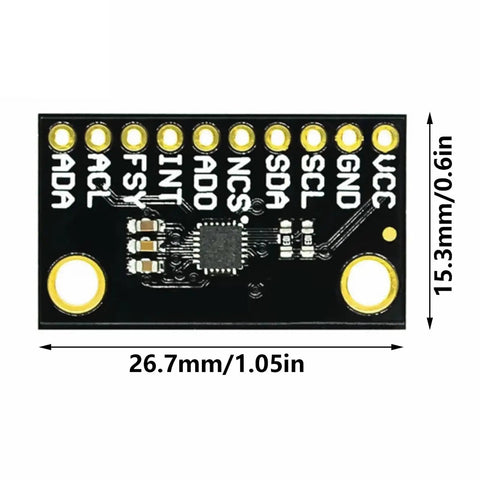 ICM20948 9 Axis Motion Tracking Sensor Module With Gyroscope Accelerometer And Magnetometer For I2C Use Perfect Pick For Developers Robotics Buffs And Gaming Gear PCB board 26.7mm x 15.3mm