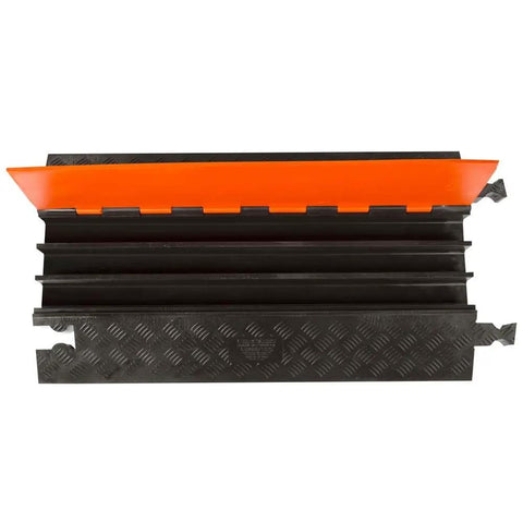 Three Channel High Profile Drive Over Cable Protector For Heavy Duty Loads Up To 28,420 Pounds With Polyurethane Construction