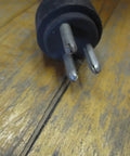 Close-up of 3 prong plug for 1 HP Industrial Motor, 575V 3 Phase Workhorse, 850 RPM, Open Enclosure, Frame 56Y, 1.7A