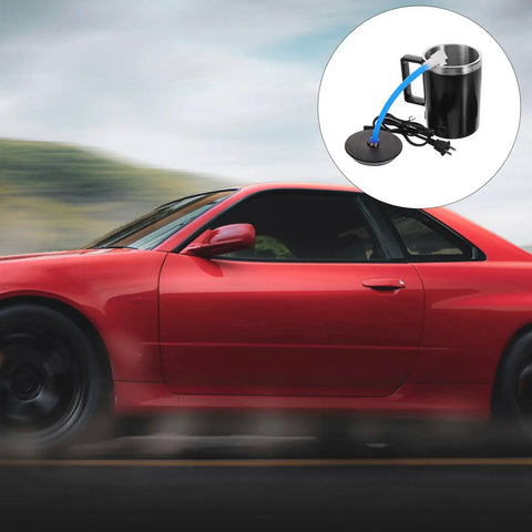 Headlight Renovation Tool With Atomizing Cup For Automotive Polishing And Repair, 110V US Plug alongside red car