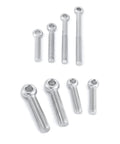 304 Stainless Steel Shoulder Eye Bolt M20 Heavy Duty Lifting Eyebolt For Industrial Machinery And Rigging High Strength Forged Steel Safe Load Bearing Quick Install Durable Lift Tool 1 Pcs, angled view