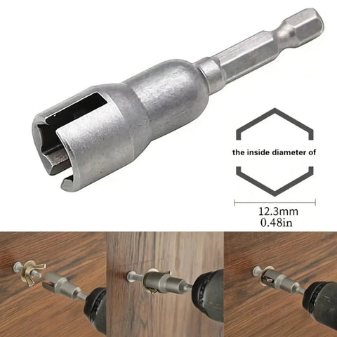 Hex Shank Socket Driver Adapter For Drills And Power Tools Heavy Duty Long Lasting Workhorse Bit Extension 12.3mm Diameter