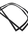 Door Gasket For Freezers Black 5304507206 No Tools Needed Easy Install Replacement Seal displayed flat on white background.