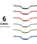 Upturn High Rise MTB Handlebar With 31.8mm Clamp And 785mm Width Lightweight Alloy Riser Bar in six colors