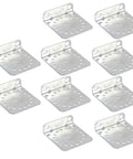 Galvanized Angle Bracket Set 10 Pack For Outdoor Electric Fencing System Heavy Duty Built To Last Weatherproof Reinforced Corner Braces