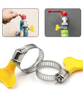 50 Pack Stainless Steel Hose Clamps Adjustable Worm Gear Assortment Kit For Secure Pipe Clamping Leak Proof Heavy Duty Clamp Set on hose fittings