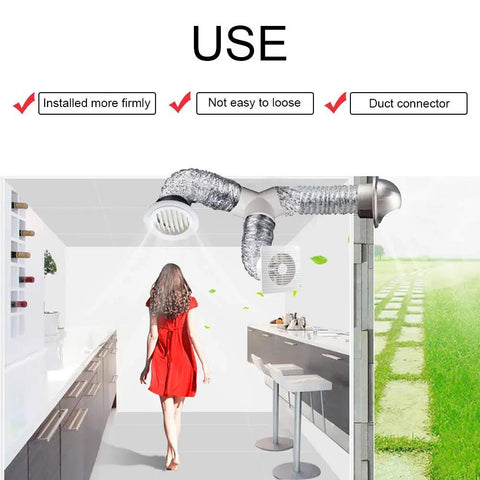 Kitchen showing Three Way Duct Connector Duct Splitter For Exhaust Fans And Dryer Vents 4 Inch Diameter Y Shape