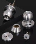 Keyed Alike Entry Door Knob And Single Cylinder Deadbolt Combo Set In Satin Nickel Finish, Lock And Keys Included For Front Or Back Door
