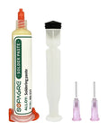 No Clean Solder Flux Paste 10G For Electronics Repair High Activity Rosin Formula tube with applicators and tools