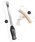 5-Piece Tire Lever Set With 11.5 Inch Hardened Steel Spoons, Rim Protectors, and rope for tire changing on cars, trucks, motorcycles