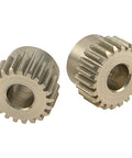 Close-up of 7075 Aluminum 48DP 5mm Pinion Gear Set With 20T 21T 22T 23T 24T Fits 5mm Shaft For One Tenth Scale RC Cars