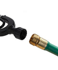 Close-up of hose fittings for Dual Water Feed Boat Motor Flusher With Rectangular Cup Muffs And Hose Fittings Flush Kit For Marine Outboard Engines.