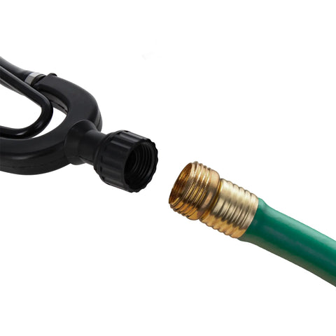 Close-up of hose fittings for Dual Water Feed Boat Motor Flusher With Rectangular Cup Muffs And Hose Fittings Flush Kit For Marine Outboard Engines.