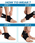 How to wear Double Strap Ankle Support For Men And Women Breathable Neoprene Ankle Brace With Adjustable Straps step-by-step guide