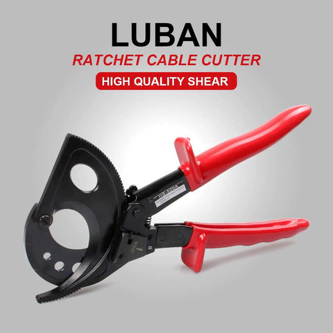 Heavy Duty Ratcheting Cable Cutter For Aluminum And Copper Wires Up To 400 Mm2 With One Hand Operation And Clean Smooth Cuts