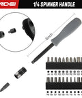 Heavy Duty Socket Set With One Quarter Inch Drive One Half Inch Drive And Three Eighths Inch Drive 43 Piece Kit Spinner Handle