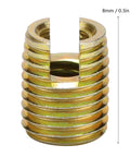 Premium 20-Pack Carbon Steel Thread Inserts For Rails And Home Gear! M4 self-tapping fastener in heavy duty zinc coating.