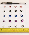 Top Shelf 60 Pack M3 Counterbore Washers In Sweet Golden Anodized Aluminum Alloy Finish And Rock Solid Grip Perfect For Rc Drone Fpv Toys Mechanical Screw Sets No Sweat Assembly various colors and sizes displayed