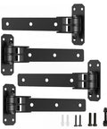 Set of four Beefy Heavy Duty Gate Hinges 1000 Pounds Capacity With Built In Ball Bearings 13 Inch Bolt On Weld On Design