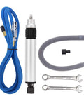 Badass Pneumatic Micro Die Grinder Screaming At 35000 RPM Air Powered Polisher And Engraver with accessories including hose and wrenches.