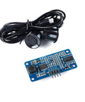 Ultrasonic Ranging Module JSN-SR20-Y1 Distance Sensor with dual probes, waterproof design, electronic components, 2-500 cm range.