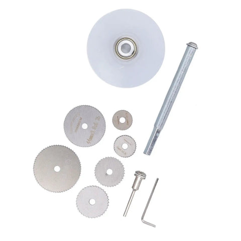 Components of 6 Blade Inside Pipe Cutter For PVC And Metal Pipes, Cuts 22mm To 50mm Smoothly, Quick Clean Results, Ergonomic Hex Shank.