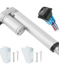 Beefy 12V Linear Actuator With 1000N Thrust, High Speed 14mm Per Sec, 100mm Stroke Version, IP54 Waterproof, switch, brackets
