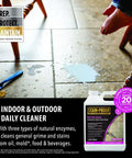 Stain Proof Daily Floor Cleaner Concentrate with Enzymatic Cleaning Formula for tile marble porcelain ceramic and luxury vinyl floors.