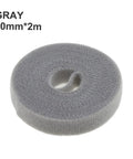 Premium Nylon Cable Organizer Strap Kick Your Desk Cord Chaos Into Shape With Reusable Loops To Ditch The Snarl And Keep Your Home Office Seamless Tangle Free gray nylon strap roll, 10mm width, 2m length.