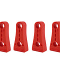 Heavy Duty Silicone Car Door Slam Stoppers And Quiet Close Pads For Easy Install With Extra Thick Sound Deadener that stops door bangs - 4 red rubber dampeners.