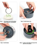 Step-by-step installation of Replacement Blender Cup And Blade Kit For 600W And 900W Personal Blenders 32 Oz Cup with Lid Ring