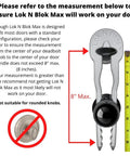 Portable Deadbolt Door Lock Guard No Tools Needed Install In Seconds Key Bump Proof Door Shield with size measurement