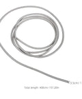 Rock Solid Stainless Steel Electrical Wire Conduit Flexible Corrugated Cable Sleeve Cover, 400cm length for wiring protection.