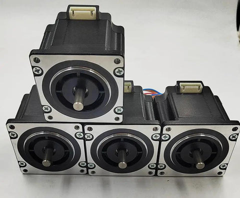 Pro Grade Four Pack 56mm Stepper Motors With 1.26Nm Torque And 2.8A Current For CNC Mills Lathe Or Router Projects, front view
