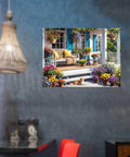 Wall display of Two Pack Flower House Diamond Art Kits For Adults Full Drill DIY Gem Art 12 X 16 Inch With whimsical design